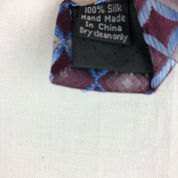 Platinum Designs Mens Tie, Blue Silk - Picture 5 of 5